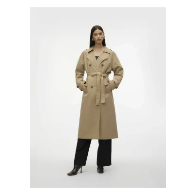 Abbildung von Vero Moda Vmchloe BOOS Trenchcoat, Damen, Größe: Large, Silver mink
