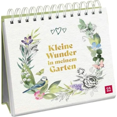 Abbildung von Kleine Wunder in meinem Garten: Spiralaufsteller mit zauberhaften Aquarellen von Maiglöckchen, Meise und Schmetterling (Geschenke für Naturliebhaber Gartenfreunde)