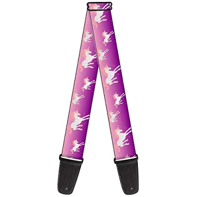 Abbildung von buckle down Gitarrengurt 34 60&quot; Unicorn Sparkles Purple/Pink