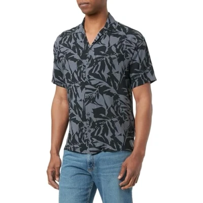 Abbildung von Jack &amp; Jones Hawaii Relaxed FIT Hemd, Herren, Größe: Small, Asphalt