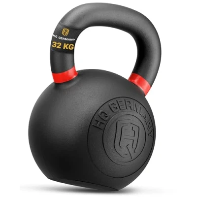 Abbildung von HQ Germany® Powdercoat Kettlebell Vollguss 2 32kg Starter Sets ±2,0% Gewichtstoleranz, Gewicht:32KG