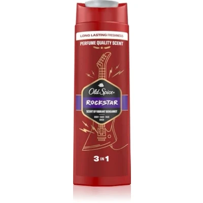 Abbildung von Old Spice Rockstar Männer Duschgel &amp; Shampoo, 250 ml 3 in 1 Haare Gesicht Körper Shampoo