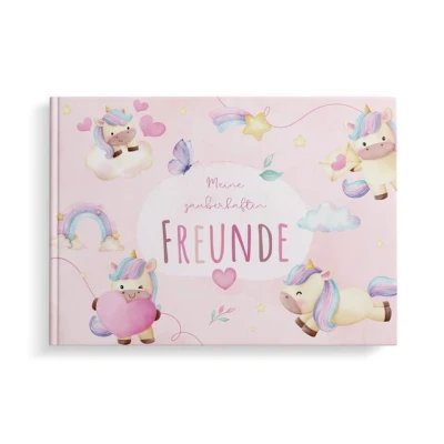Abbildung von MeinBaby123® Tagebuch Freundschaftsbuch Einhörner für Kinder
