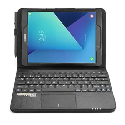 Abbildung von SonnyGoldTech MQ Französisches Layout Tastatur Tasche für Samsung Galaxy Tab S3 9.7 LTE SM T825, WiFi T820