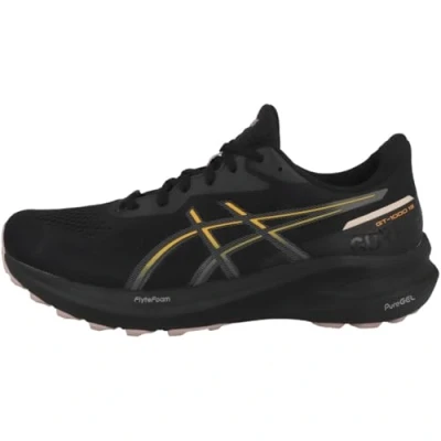 Abbildung von Asics GT1000 13 GTX Laufschuh Stabilität, Damen, Größe: 37.5, Black/stadium orange Schuhe