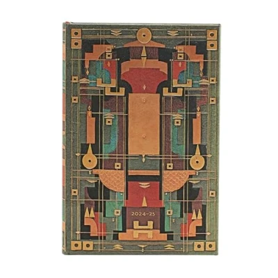 Abbildung von Lion’s Den (Sybil Pye Bindings) Mini 18 month Horizontal Hardback Dayplanner 2025 (Elastic Band Closure)