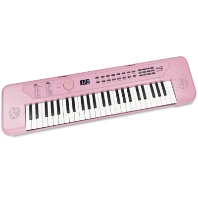 Abbildung von RockJam 49 Tasten USB Tastatur, Klavier, Babyrosa