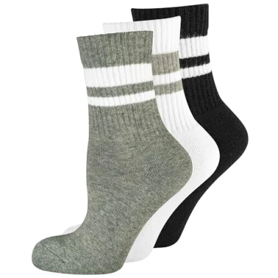 Abbildung von NUR DIE 3PACK Sport Socken, Damen, Größe: 39 42, Weiß grau schwarz