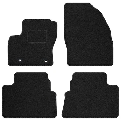 Abbildung von M MOTOS Velours Standard fussmatten Auto kompatibel mit Ford Kuga I 2008 2012 Standard, Gewebt, Schwarz fußmatten Erleben Sie neuen Fahrkomfort einem Satz für Ih