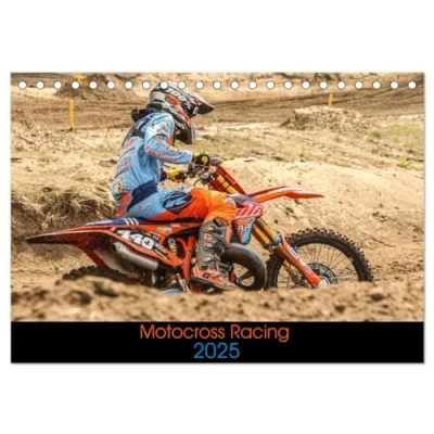 Abbildung von Motocross Racing 2025 (Tischkalender DIN A5 quer), CALVENDO Monatskalender