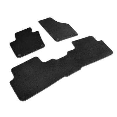 Abbildung von WALSER 80749 Fußmattensatz Textil vorne und hinten 4 schwarz Maßgefertigt SEAT: Alhambra II, VOLKSWAGEN: Sharan II