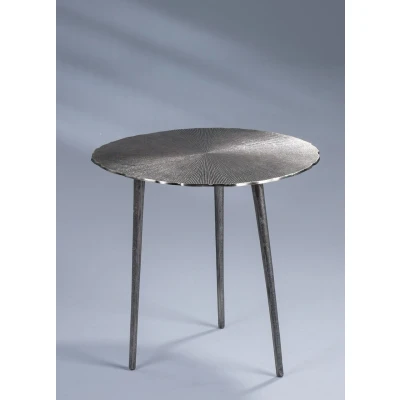 Abbildung von M2 Kollektion Nanda 2 Couchtisch/Beistelltisch/Tischset, Metall, grau, silber, Durchmesser, Höhe 50cm