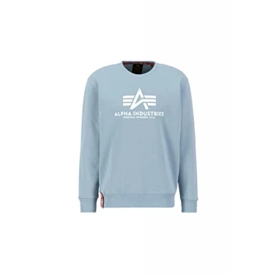 Abbildung von Alpha Industries Basic Sweatshirt, Herren, Größe: XS, Grey blue