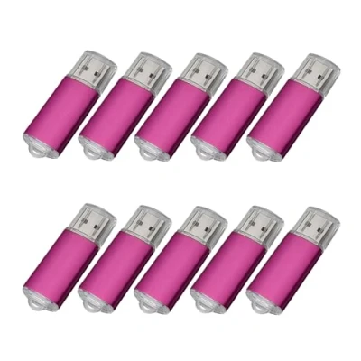 Abbildung von 10 USB Sticks, 2.0 Memory Speicher Sticks. rose 16 GB