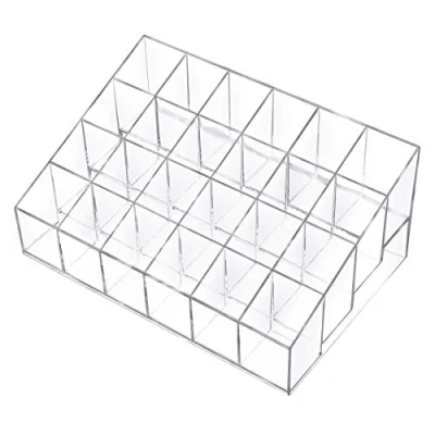 Abbildung von Benbilry 24 Plätze Lippenstift Organizer Aufbewahrung Lippenstifthalter Make Up Arcyl Transparent Halter