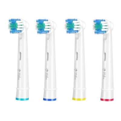 Abbildung von Milos Aufsteckbürsten Kompatibel mit Oral B Professionelle Elektrische Bürstenköpfe Classic Precision Clean Fit Professional Care 4 Stück