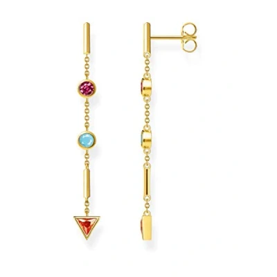 Abbildung von Thomas Sabo H2178 488 7 Glam &amp; Soul Ohrring 925 Sterlingsilber, vergoldet, Gelbgold, Glas Keramik Stein, synthetischer Korund, Zirkonia
