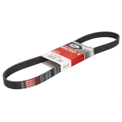 Abbildung von GATES 6PK990 Keilrippenriemen 986 6 Polyester, EPDM (Ethylen Propylen Dien Kautschuk) FORD: Focus Mk4 Schrägheck, Turnier