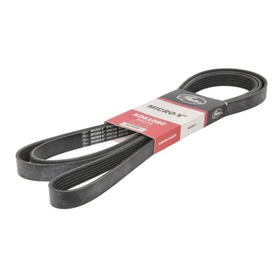 Abbildung von GATES K061080 Keilrippenriemen 2747 6 Polyester, EPDM (Ethylen Propylen Dien Kautschuk) RoadMax Value Line JAGUAR: S Type, XF Limousine, XJ Limousine