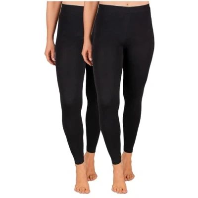Abbildung von SES blickdichte Leggings Damen 2er Pack schwarz (40/42) / Baumwolle/Leggins mit Perfekter Passform und Komfort/Leggings Set für vielfältige Looks