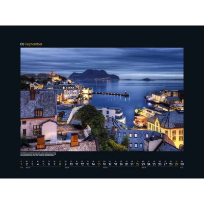 Abbildung von Hurtigruten KUNTH Wandkalender 2024: Hochwertiger, bildstarker Kalender mit Spiralbindung im Großformat (KUNTH Black Edition 60 x 45 cm)