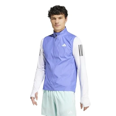 Abbildung von adidas Performance OWN THE RUN Weste, Herren, Größe: Medium, Semi blue
