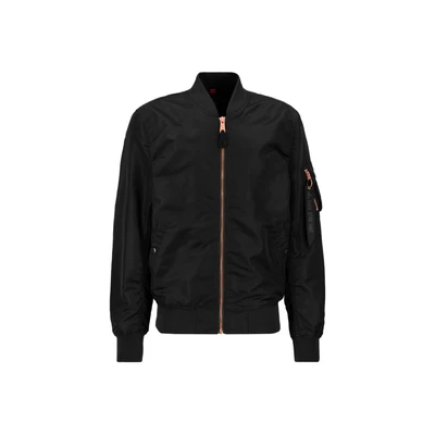 Abbildung von Alpha Industries MA1 VF LW Bomberjacke, Herren, Größe: Large, Black kopper