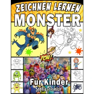 Abbildung von monster zeichnen lernen kinder: Wie man ein Monsterbuch für Kinder zeichnet, um Beobachtungs und Kunstfähigkeiten zu entwickeln
