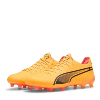 Abbildung von Puma KING Ultimate FG/AG Fußballschuh Nocken, Herren, Größe: 42, Sun stream/black/sunset glow Schuhe