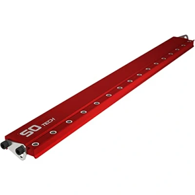 Abbildung von SO TECH® Bohrlehre Bohrschablone BS32 für 32 mm Lochreihen, 1 tlg., Länge 50 cm