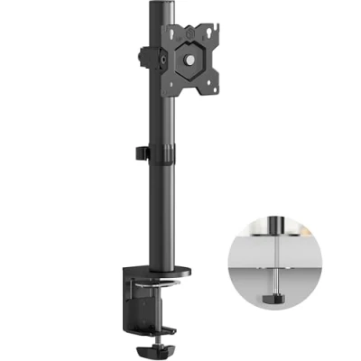 Abbildung von ONKRON Monitorhalterung Tisch für 13 34 Zoll Bildschirm bis zu 8 kg, PC Monitor Halterung höhenverstellbar 75x75 100x100 VESA Tischhalterung Schwenkarm neigbar drehbar Schwarz D101E