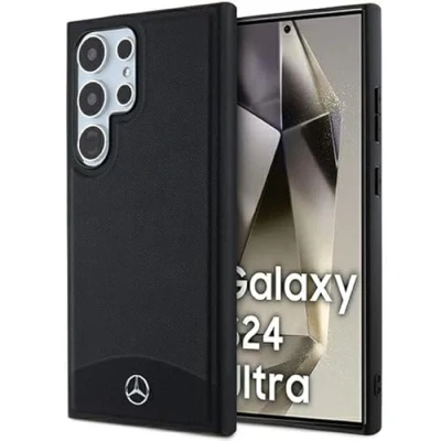 Abbildung von CG Mobile Mercedes MEHMS24L23RBARK Hülle Für S24 Ultra S928 Schwarz hardcase Leather Textured &amp; Plain