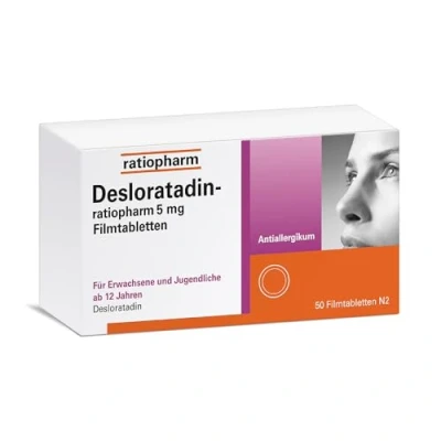 Abbildung von Desloratadin ratiopharm 5 mg Filmtabletten 50 St