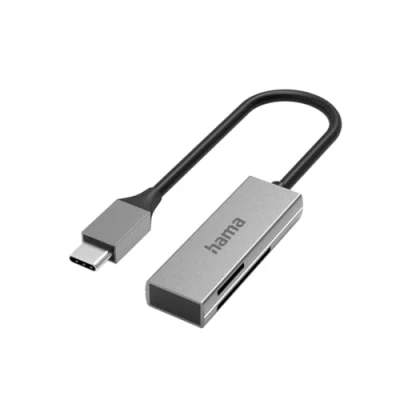 Abbildung von Hama USB Kartenleser C, silber Kartenleser. Adapter C zu Card Reader /Adapter