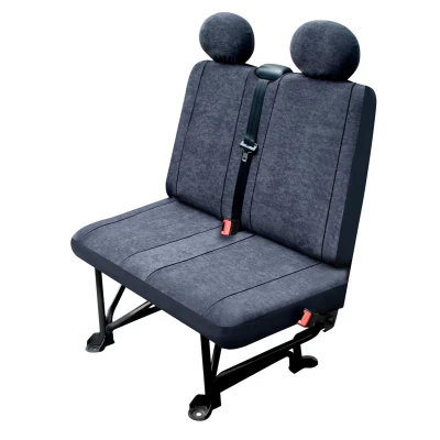 Abbildung von CARPASSION BUS II Elegance 30212 Sitzschonbezug grau, Graphit Polyester vorne VOLKSWAGEN: Transporter 5 Bus, 4 Kastenwagen