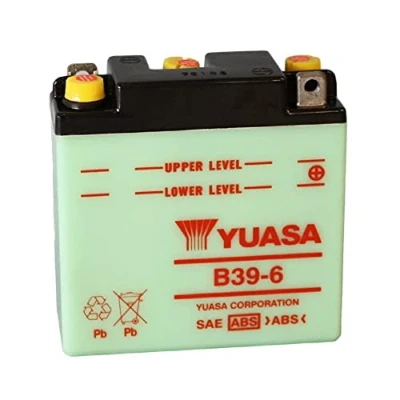 Abbildung von YUASA B39 6 Anlasser, 126mm X 48mm