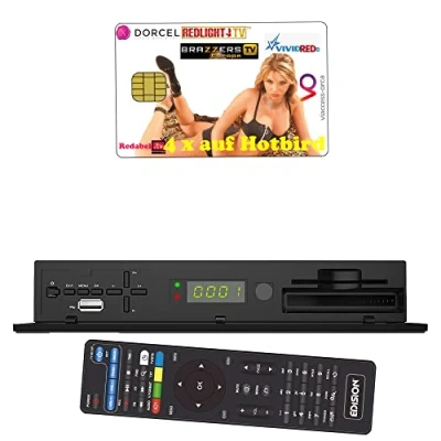 Abbildung von Redabel Redlight Sat Viaccess Erotik Paket: 4 Kanäle 6 Monate Hotbird 13 Karte + Receiver
