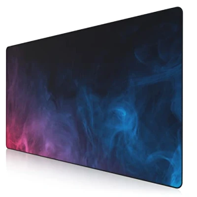 Abbildung von CSL Übergröße Mauspad Gaming Titanwolf 1200x600mm XXXL Mousepad groß Tischunterlage Large Size verbessert Präzision und Geschwindigkeit XXL für Logitech Maus Tastatur Color Smoke