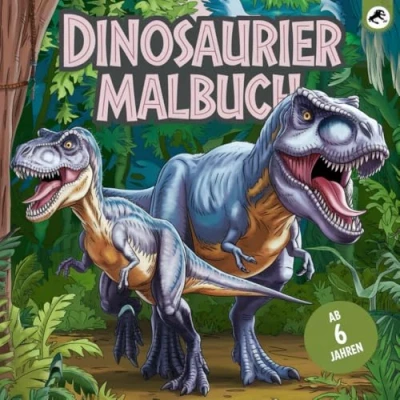 Abbildung von Dinosaurier Abenteuer zum Ausmalen: Entdecke die Welt der Malbuch ab 6 Jahren