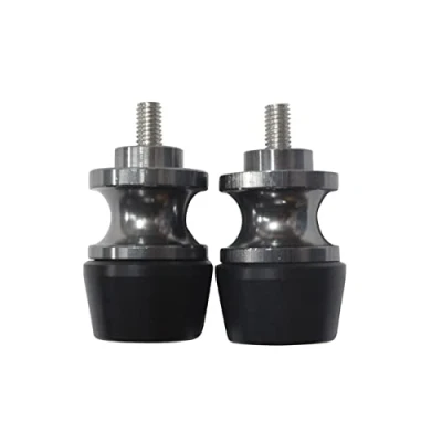 Abbildung von LongGreat CNC Aluminium Ständeraufnahme Bobbins 2 stücke 6mm Motorrad Schwinge Sliders Spulen Ständer Schraube Für Aprilia RS660 RSV4 Tuono660 SR50 SX125 RS125 Tuono v4 RS4 125 (Grau)
