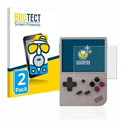Abbildung von BROTECT Entspiegelungs Schutzfolie für Anbernic RG35XX (2 Stück) Matte Displayschutz Folie, Anti Reflex, Fingerprint