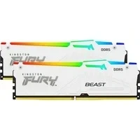 Abbildung von Kingston FURY Beast Weiß RGB XMP 32GB 5200MT/s DDR5 CL40 DIMM Desktop Gaming Speicher kit mit 2 KF552C40BWAK2 32