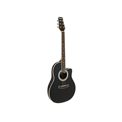 Abbildung von DIMAVERY RB 300 Rounded back, schwarz Akustische Gitarre mit Piezo Tonabnehmer