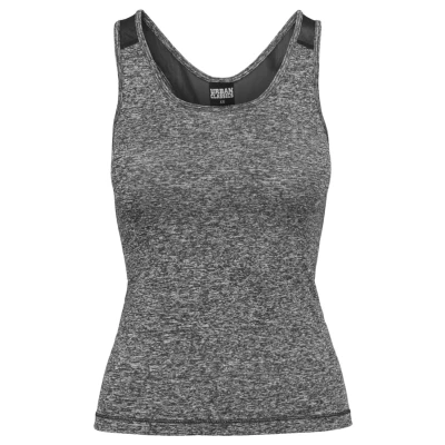 Abbildung von Urban Classics Top, Damen, Größe: Large, Grey/ white
