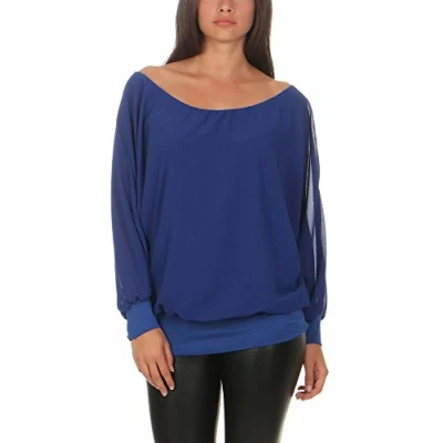 Abbildung von malito more than fashion Chiffonbluse 6291 mit Carmenausschnitt, Einheitsgröße