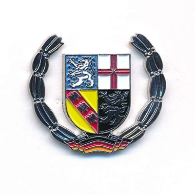 Abbildung von hegibaer Saarland Wappen Saarbrücken Deutschland Europa Badge Edel Pin Anstecker 0925