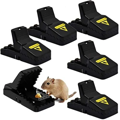 Abbildung von Mausefalle, 6er Set Profi Mäusefalle Schlagfalle Rattenfalle, Wiederverwendbar Mouse Trap in Haus und Garten