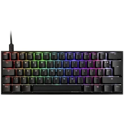 Abbildung von Ducky Mecha Mini Gaming Tastatur, MX Silent Red, RGB LED Schwarz