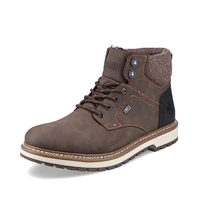 Abbildung von Rieker Schnürstiefelette schoko/schwarz/nut, Herren, Größe: 45, Schoko/schwarz/nut Schuhe