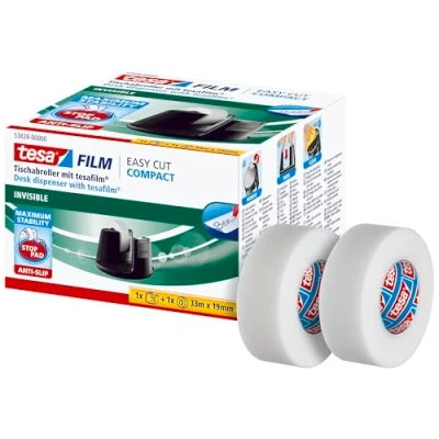 Abbildung von tesa Easy Cut Compact Tischabroller schwarz